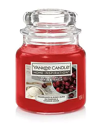 YANKEE CANDLE Candela alla fragranza alla vaniglia e ciliegia
