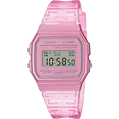 Casio RELOJ Digital F-91WS-4EF 38MM Rosa
