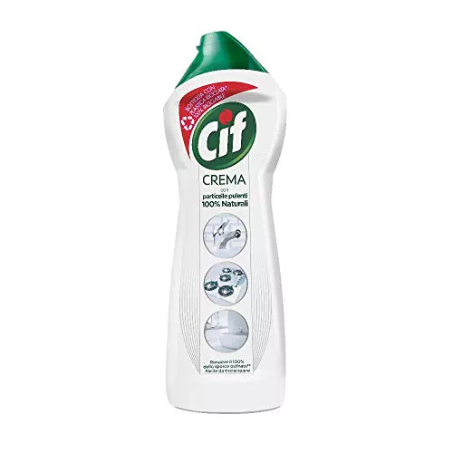 Cif Crema Bianco Detergente per Superfici Dure, 750 ml