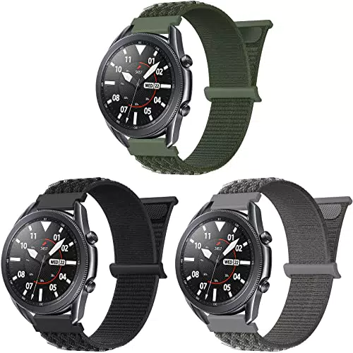 Cinturino Galaxy Watch 46mm Strap, Cinturini in 22mm Nylon per Galaxy Watch 3 45mm/Gear S3 Frontier/Gear S3 Classic/Gear 2 /Huawei Watch GT/GT 2/GT3 46mm/GT2 Pro/GT3 Pro