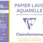 Pochette carta Lavis Acquerello, 6 fogli, 24x32 cm