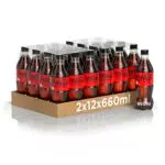 Coca-Cola Zero Zuccheri 24 Bottiglie da 660 ml, Tutto il Gusto della Formula Coca-Cola Senza Calorie