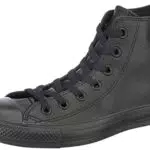 Converse All Star Hi Leather Sneakers Nero Monocromatico-UK 10