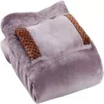 Coperta riscaldante elettrica Portatile, Coperta per Gambe riscaldate USB Coperta Invernale con Tasca Calda per Le Mani