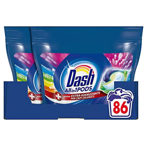 Dash Pods Detersivo Lavatrice In Capsule, 86 Lavaggi