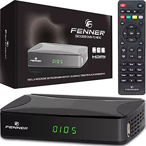 Decoder DVB-T2 HD 1080p SINTONIZZAZIONE AUTOMATICA Decoder Digitale terrestre 2023 HDMI HEVC Main 10 Bit H265 riceve TUTTI i canali gratuiti DOLBY-DIGITAL+ )