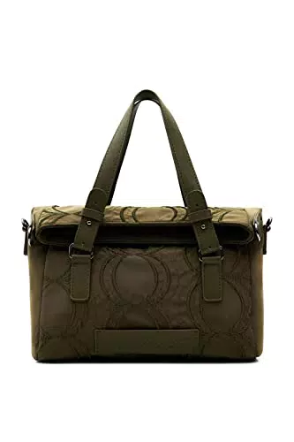 Desigual Bag 4092-Borsa per Bicicletta, Colore, Borsa Bubbles_LOVERTY 2.0 4092 Kaki Donna