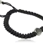 Diesel Bracciale con Chiusura a Cursore da Uomo, Nero