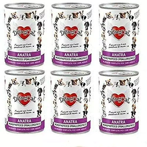 Disugual Monoproteico Anatra Cibo Umido Ipoallergenico per Cani Adulti - 400 gr