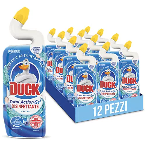 Duck WC Gel Disinfettante - Liquido per WC, Uccide fino al 99