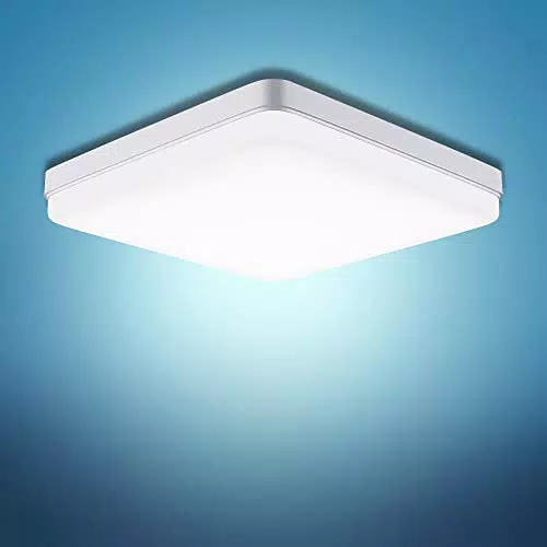 EASY EAGLE Plafoniera LED Soffitto 36Wampada Plafoniere Quadrato 3240LM 6500K Luce Bianco Freddo per Camera da Letto