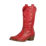 Elara Stivali da Cowboy Donna Motociclista Chunkyrayan 301-A32P Rot-41