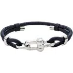 Emporio Armani Bracciale a Cinturino da Uomo, Colore Nero