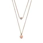 Emporio Armani Collana Da Donna, Lunghezza Totale: 40Cm/45mm+ 5Cm Catena Regolabile