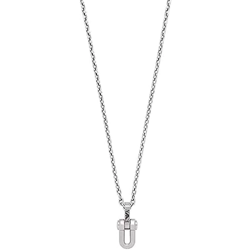 Emporio Armani Collana con Ciondolo da Uomo in Acciaio