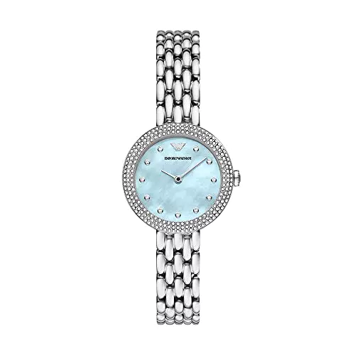 Emporio Armani Orologio da donna a due sfere in acciaio