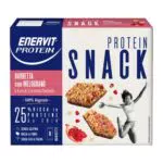 Enervit, Protein Snack 100% Vegetale con Melograno, Pack di 8 Barrette da 27 Grammi