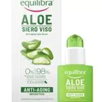 Equilibra Viso, Aloe Siero Viso Anti-Aging, Siero Viso Antirughe a Base di Aloe Vera per Pelli Sensibili