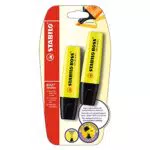 Evidenziatore - STABILO BOSS ORIGINAL - Pack da 2 - Giallo/Giallo