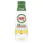 Fairy Detersivo Lavastoviglie Gel Liquido, 50 Lavaggi, Platinum Limone
