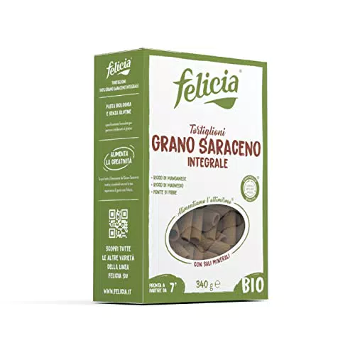 Felicia, Tortiglioni di Grano Saraceno Integrale, 1 confezione