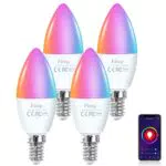 Lampadine intelligenti Alexa E14, 4 pezzi