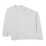 FM London FM London Long Sleeve Polo Shirt for Men Soft