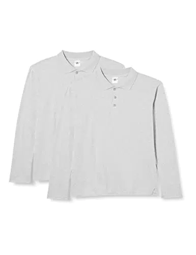 FM London FM London Long Sleeve Polo Shirt for Men Soft