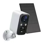 FOAOOD Telecamera Wi-Fi Esterno con Pannello Solare Telecamera di Sorveglianza