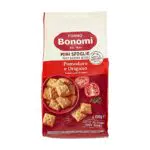 Forno Bonomi, Mini Sfoglie Pomodoro e Origano. Snack pronti da gustare per una pausa o per un aperitivo sfizioso con gli amici. Confezione da 150 grammi