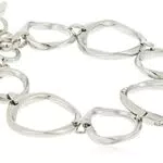 FOSSIL Bracciale da donna di cristalli di vetro in acciaio inossidabile JF01145040