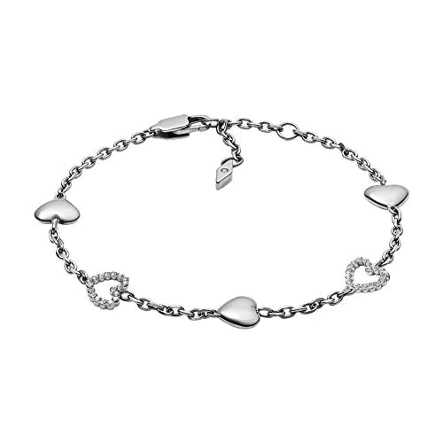 Fossil Donna acciaio_inossidabile Braccialetto Link ad anello JOF00458040