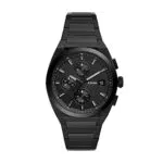 Fossil Everett Cronografo da uomo in acciaio nero, FS5797