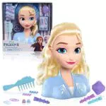 Frozen 2 Elsa, testina per acconciatura di base, 17 accessori per capelli inclusi