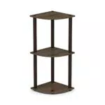 Furinno Mensola ad Angolo Walnut/Brown 3 livelli