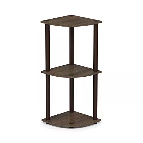 Furinno Mensola ad Angolo Walnut/Brown 3 livelli
