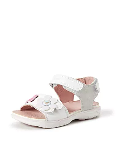 Geox B Sandal Delhi Girlandali Bambini e ragazzi, Bianco