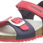 Geox J Ghita Boy Bandali Bambini e ragazzi, Blu/Rosso