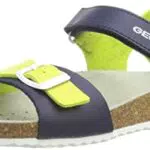 Geox J Ghita Boy Bandali Bambini e ragazzi, Verde/Blu