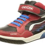 Geox J Inek Boy Dcarpe Bambini e ragazzi, Rosso/Nero/Blu