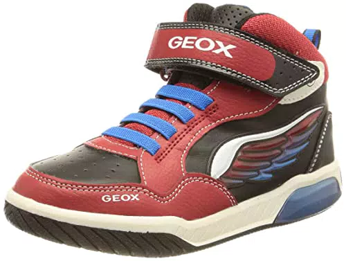 Geox J Inek Boy Dcarpe Bambini e ragazzi, Rosso/Nero/Blu
