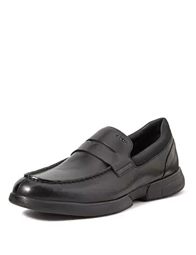 Geox U Smoother F Bocassini Uomo, Nero