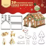 Gingerbread House di Natale, 18 Pezzi Christmas Cookie Cutters