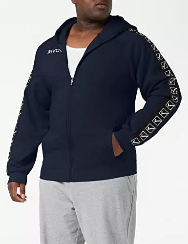 GIVOVA Felpa Full Zip, Blu