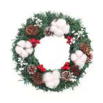 Gobesty Ghirlanda di Natale da 30 cm, Corona Di Natale Porta
