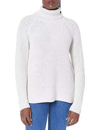 Goodthreads Maglione Dolcevita in Cotone a Punto Shaker Donna