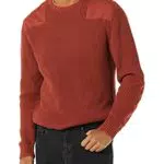 Goodthreads Maglione Militare in Cotone Morbido Uomo