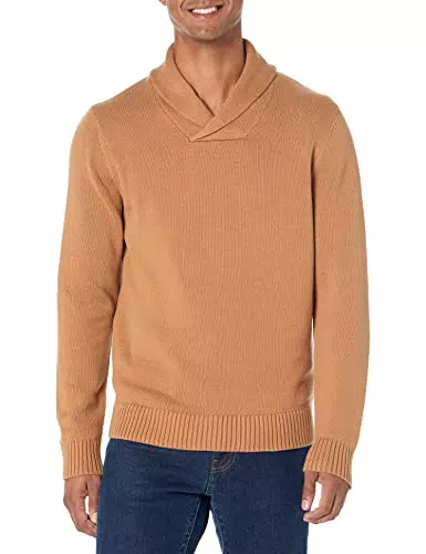 Goodthreads Maglione Sciallato in Cotone Morbido Uomo