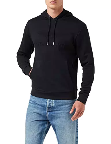Hackett London Uomo Amr Embossed Hdy Felpa con cappuccio