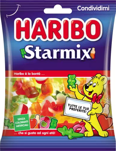 Haribo Starmix Caramelle Gommose Gusto Frutta, 175g